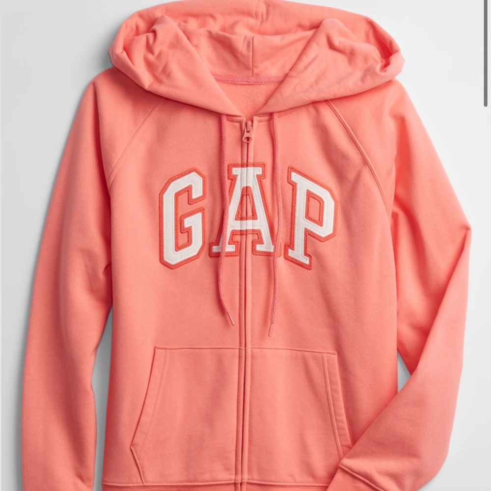 Pink coral Gap zip up hoodie